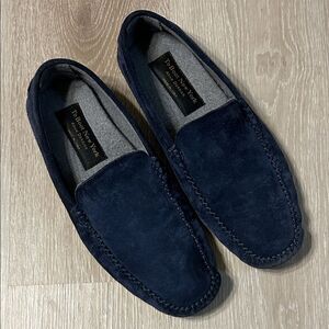 TO BOOT NEW YORK O’Reilly Navy Suede & Cashmere Slipper